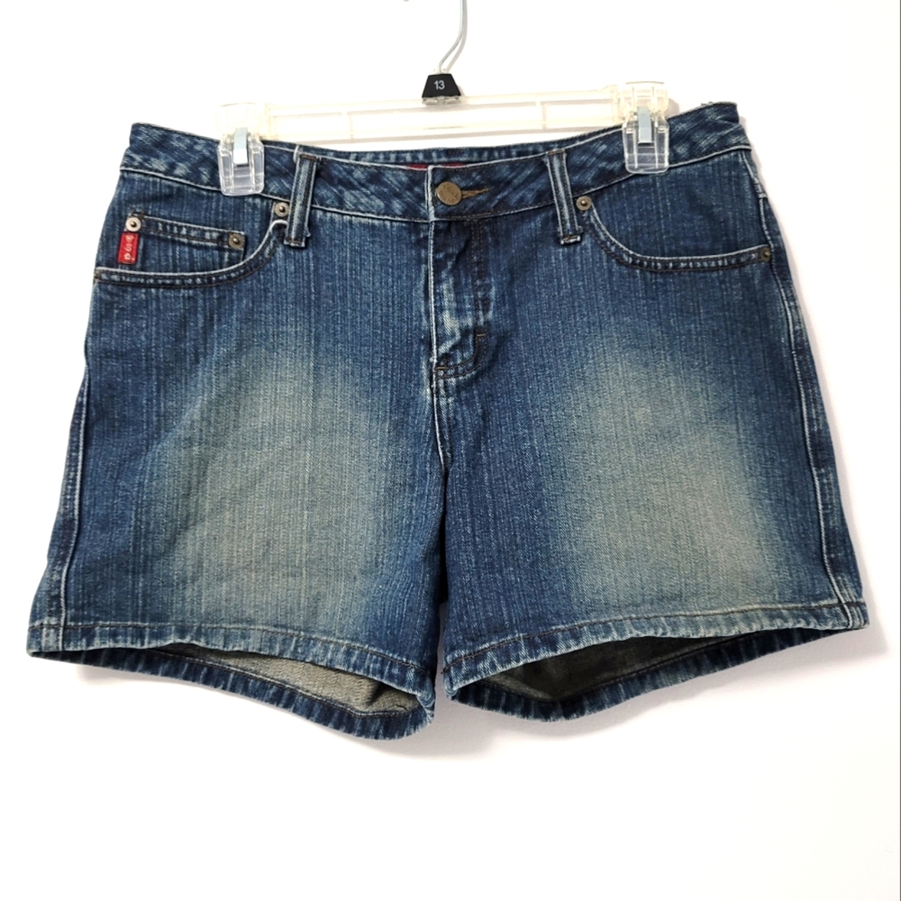 Mudd Dark Wash Denim Jean Shorts Juniors Size 9